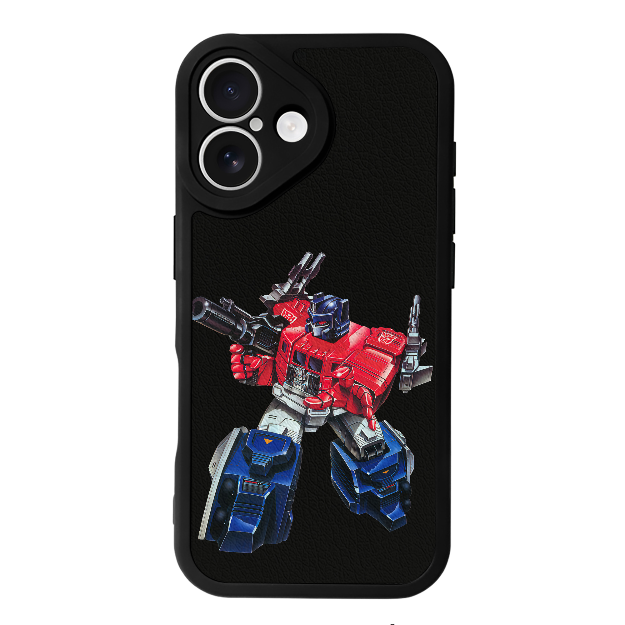（画像用） Transformers トランスフォーマー 【iPhone 16シリーズ対応】シリコンスマホケース（レザー調） 材質：シリコン